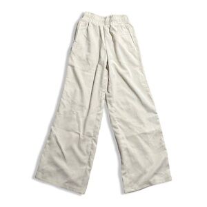 Forever 21 white high waisted corduroy velvet straight leg pants | NEW size S